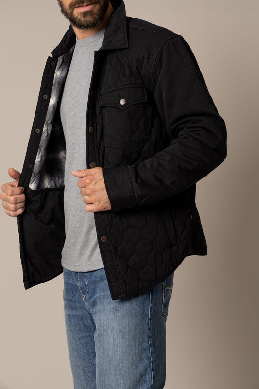 Kimes Ranch Dickson Shacket in Black
