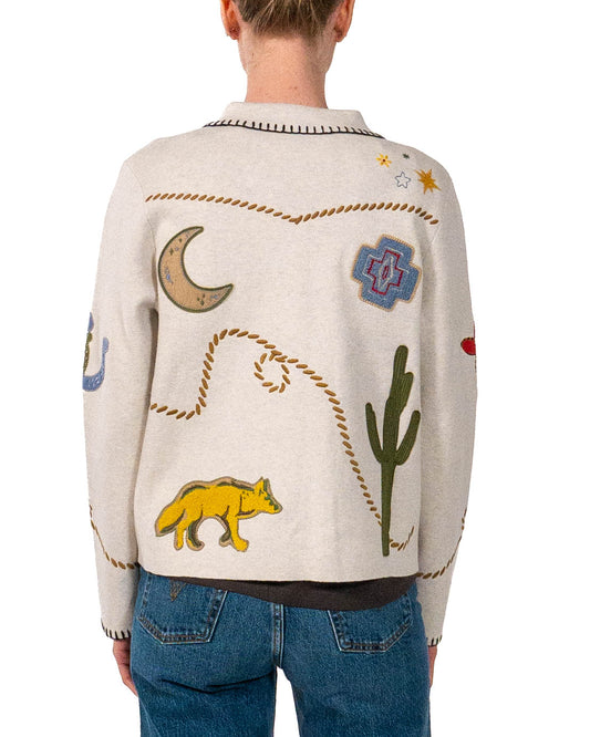 Pendleton Western Souvenir Cardigan in Oatmeal