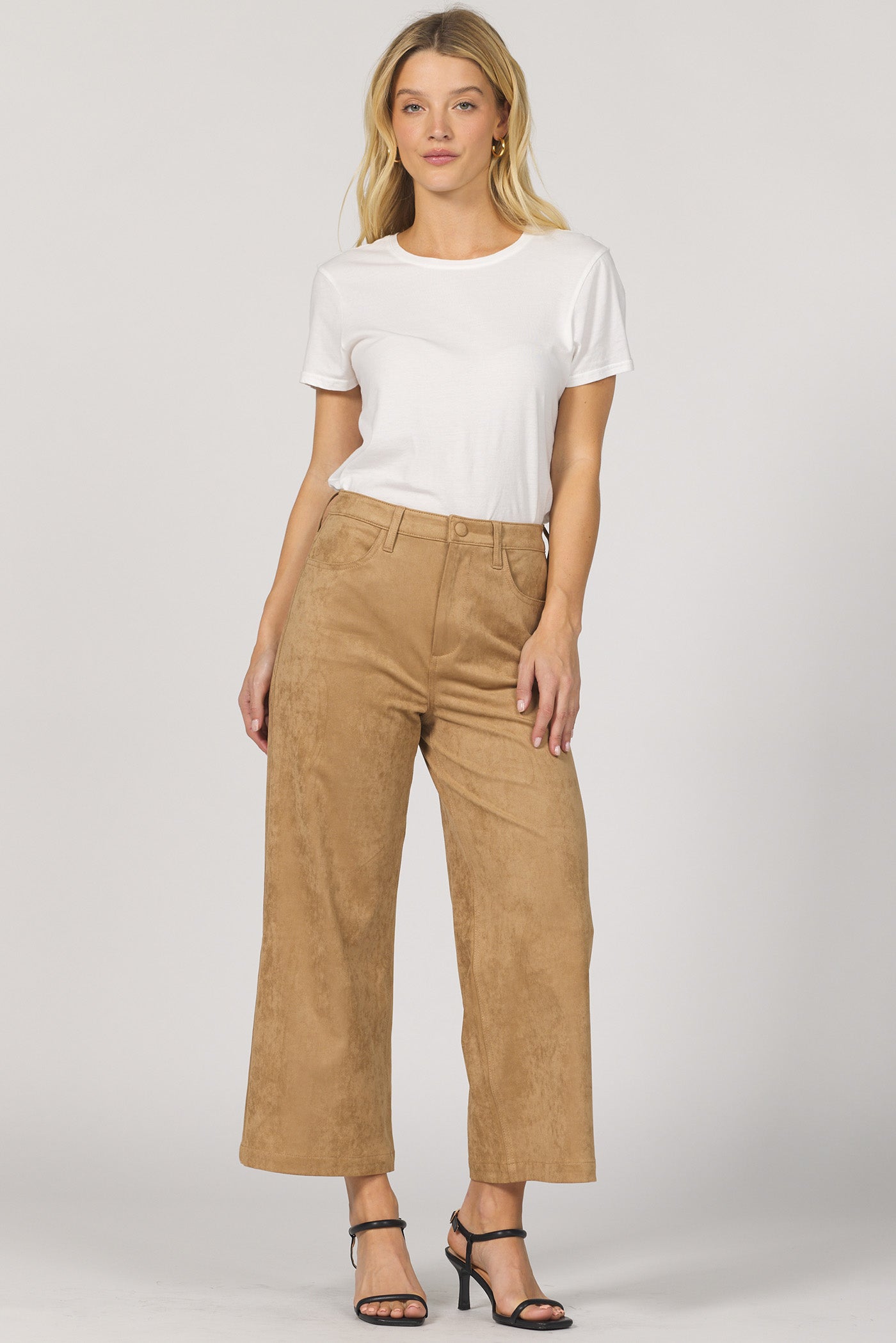 Dear John Audrey Wide Leg Pant in Toffee