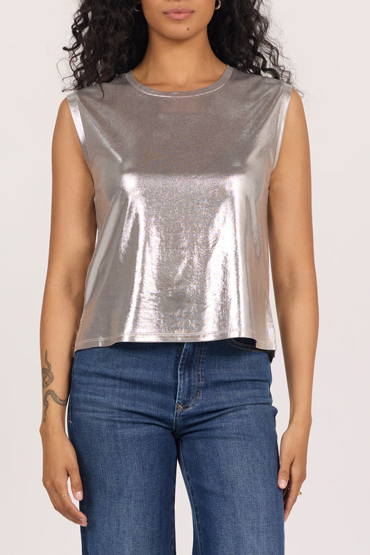 Dear John Charli Tank in Silver