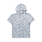 Burlebo Short Sleeve Performance Hoodie in White Camo