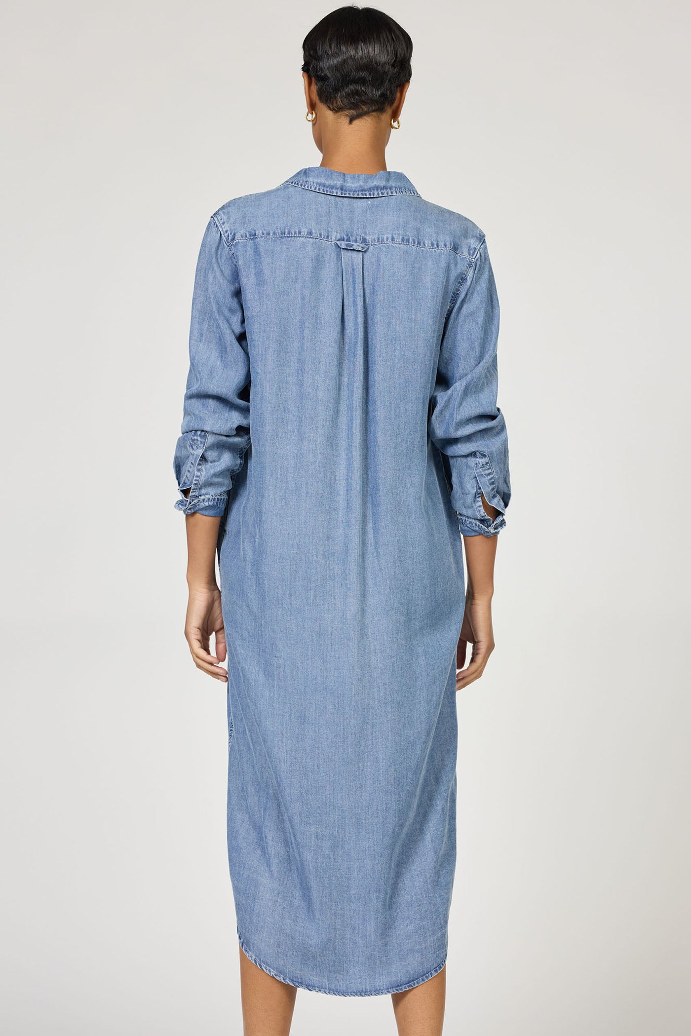 Dear John Galina Shirt Dress in Imperial Blue