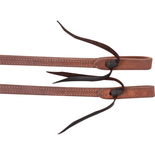 Martin Saddlery Split Reins 5/8-inch Thick Tied Ends with Double Stitched Light Harness