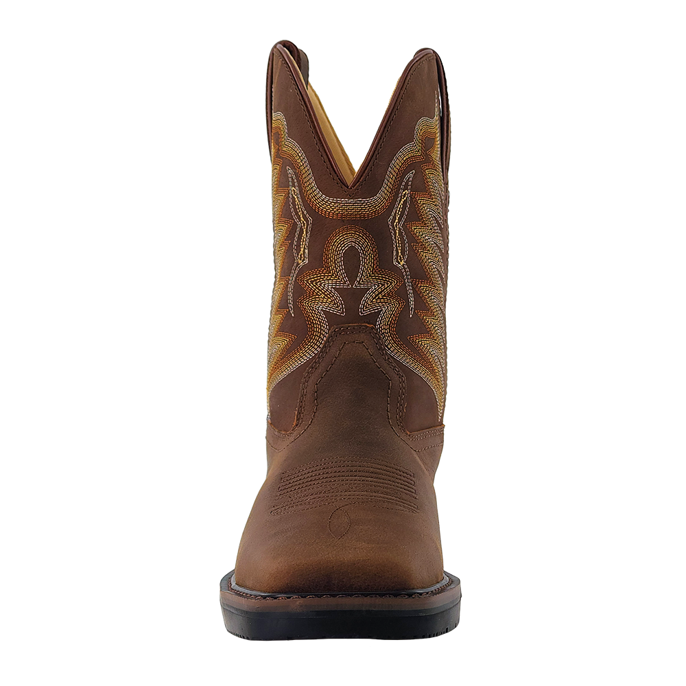 R. Watson Men’s Crazy House Cowhide Wide Square 11″ Steel Toe Work Boot