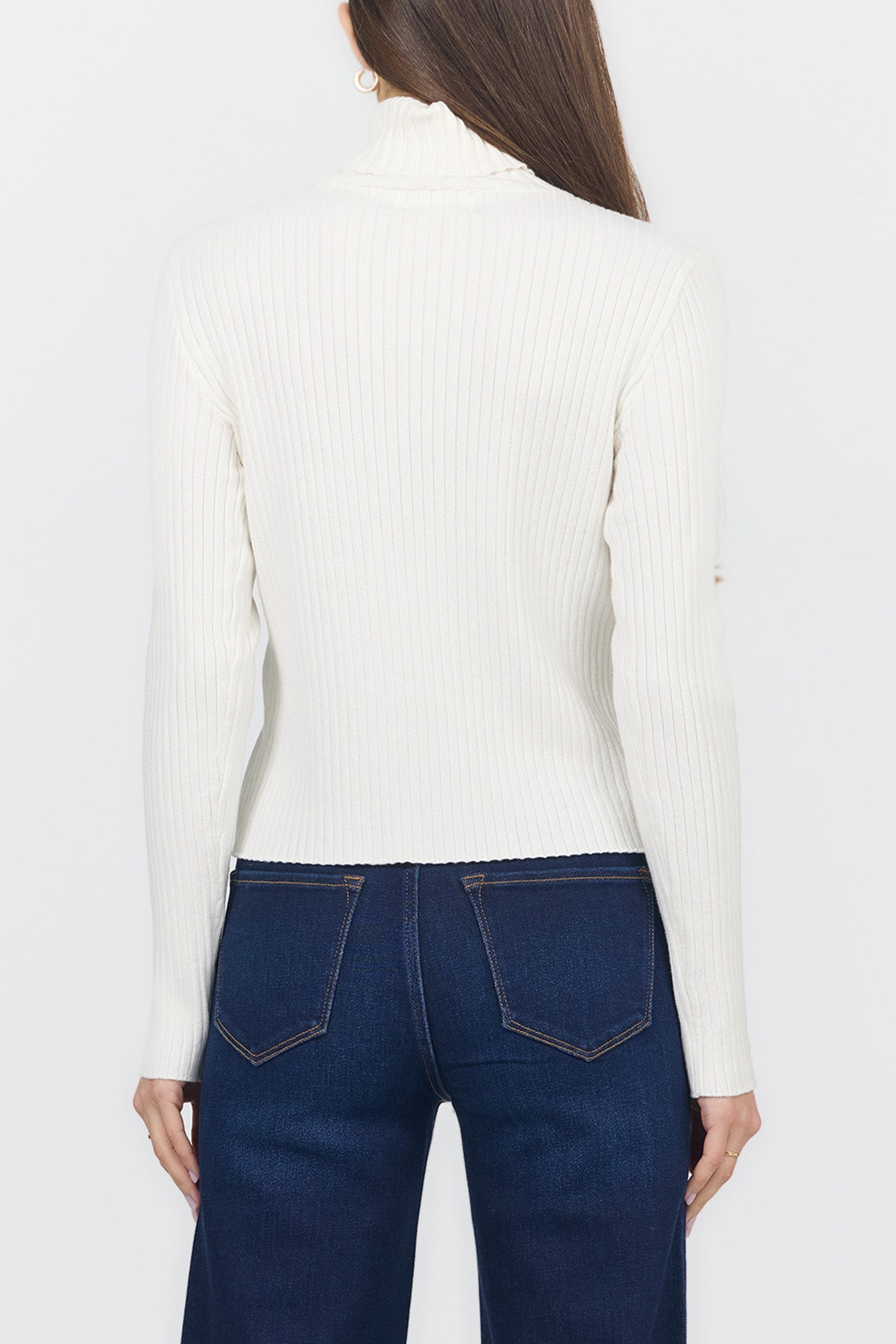 Dear John Arlen Long Sleeve Sweater in Off White