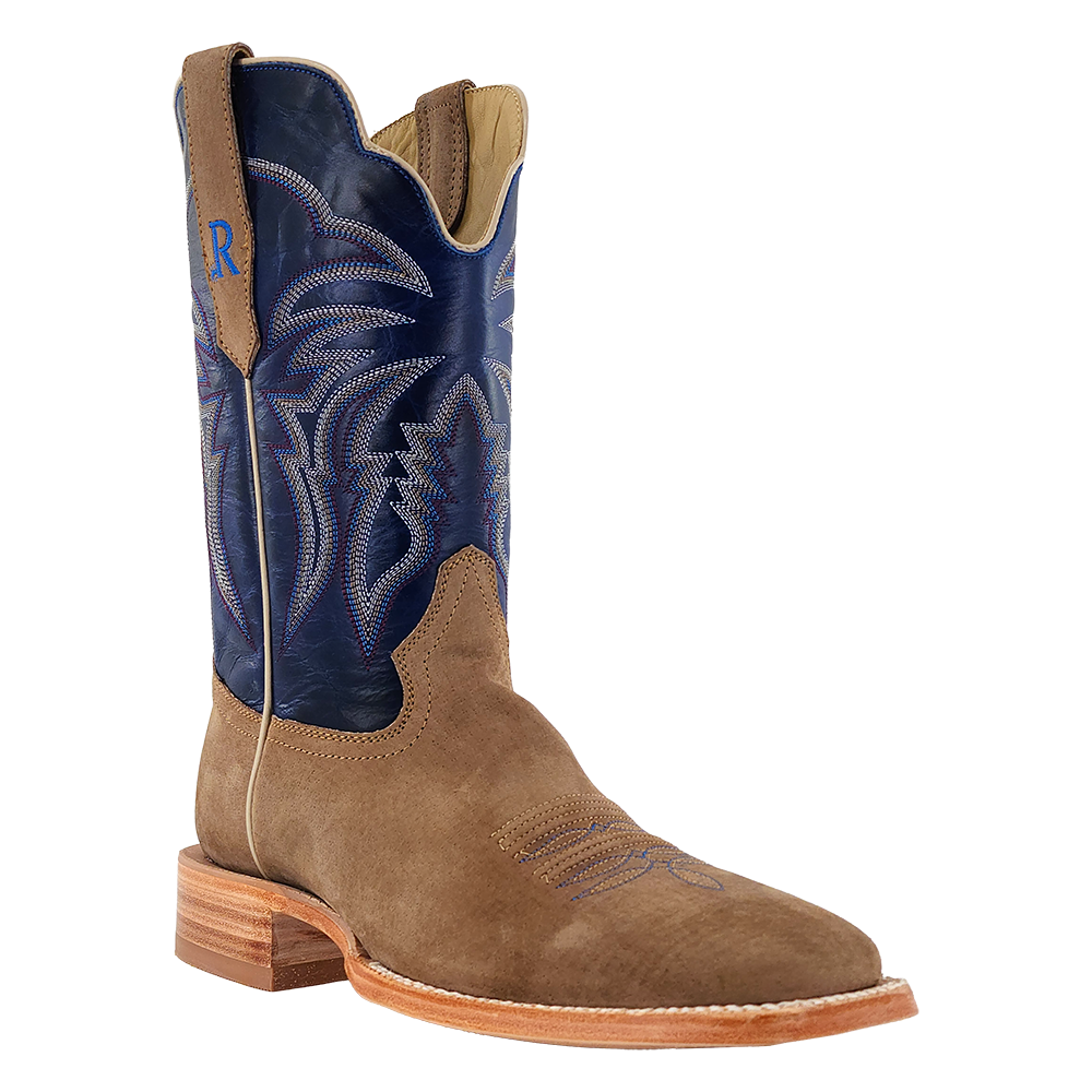 R. Watson Men’s Azul and Cafe Boar Wide Square 11″ Boot