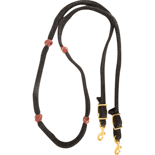 Martin Saddlery Blended Mohair Barrel Rein Buckle Snap Ends