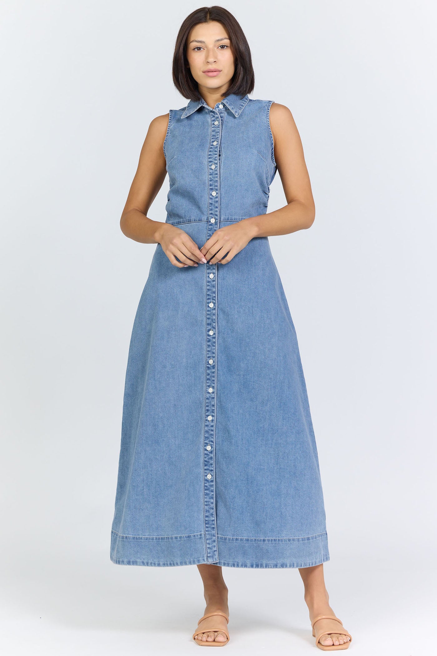 Dear John Luella Denim Dress in Lake Chelan