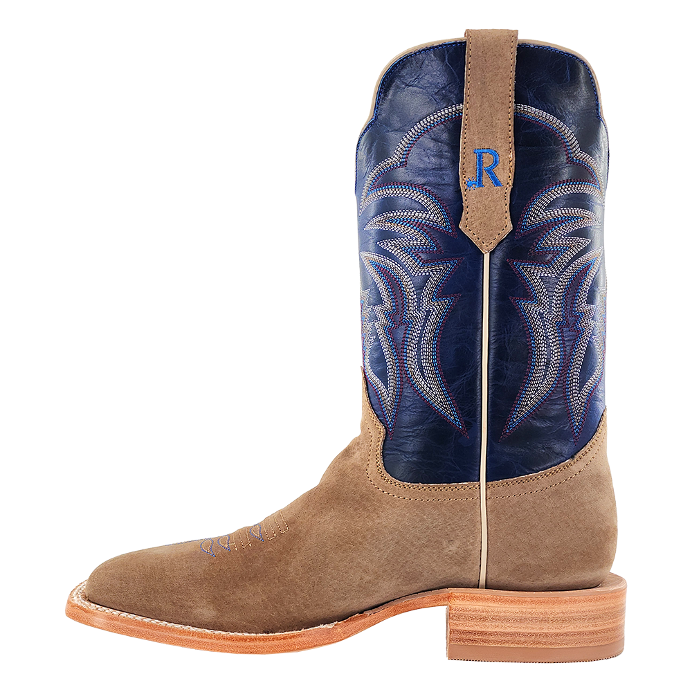 R. Watson Men’s Azul and Cafe Boar Wide Square 11″ Boot