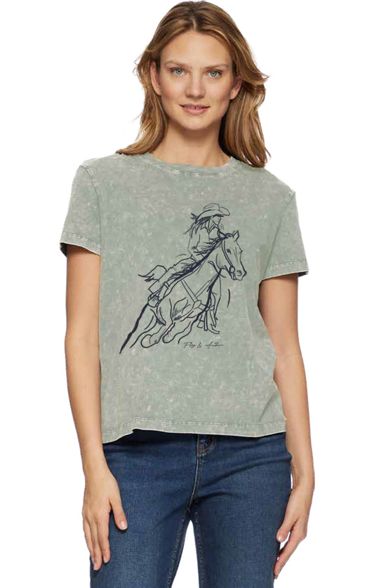 Flag & Anthem Riding Horses Graphic Tee