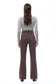 Bayeas Super High Rise Bootcut Pants in Chocolate