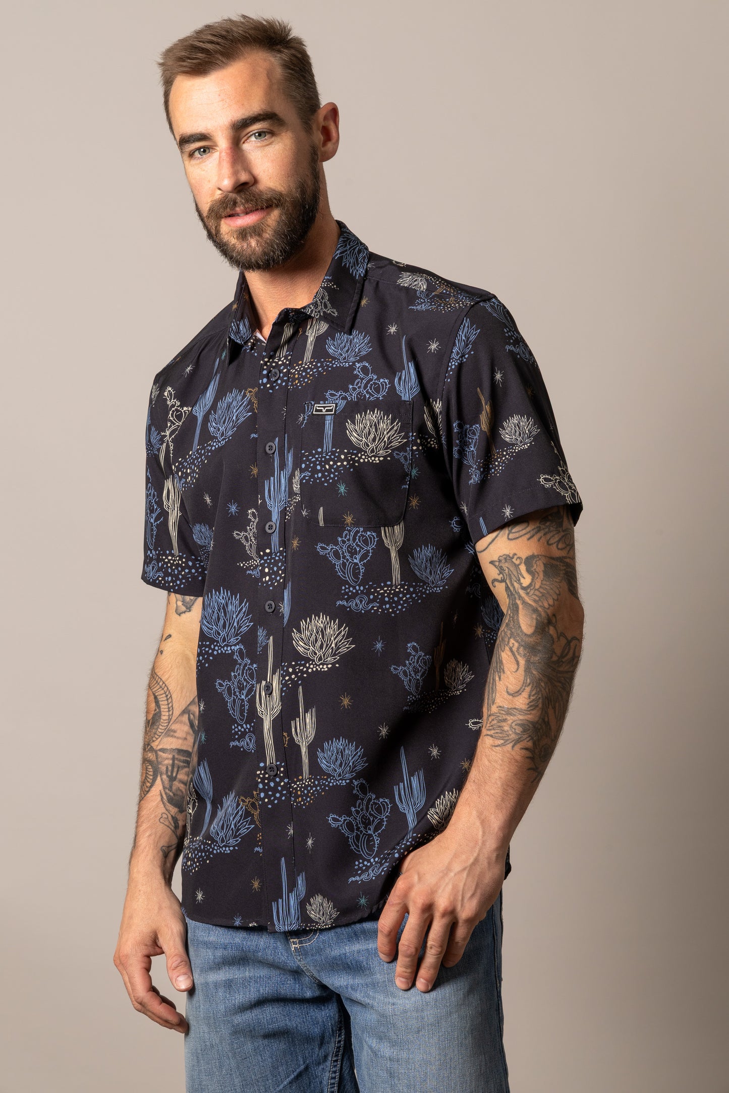 Kimes Ranch Dunn Shirt in Black