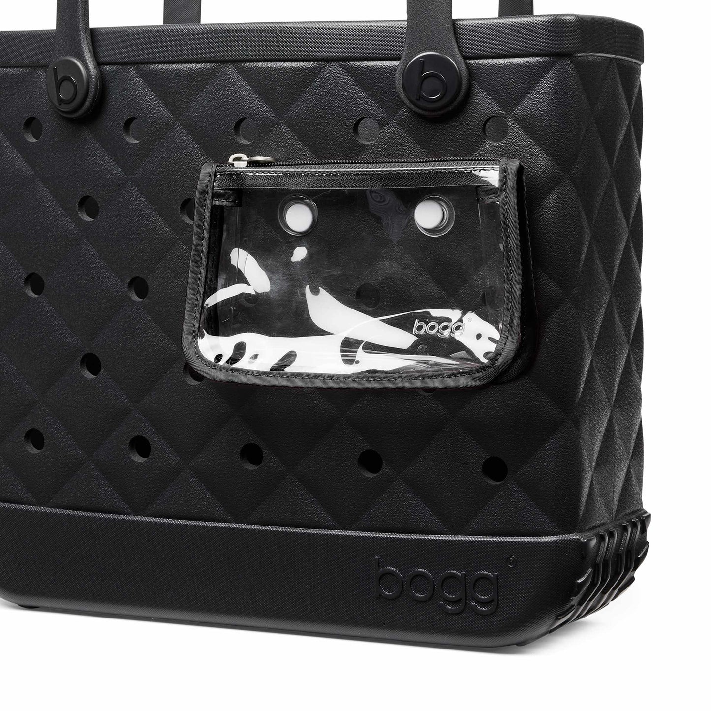 Quilted L.B.D. Black Baby Bogg Bag