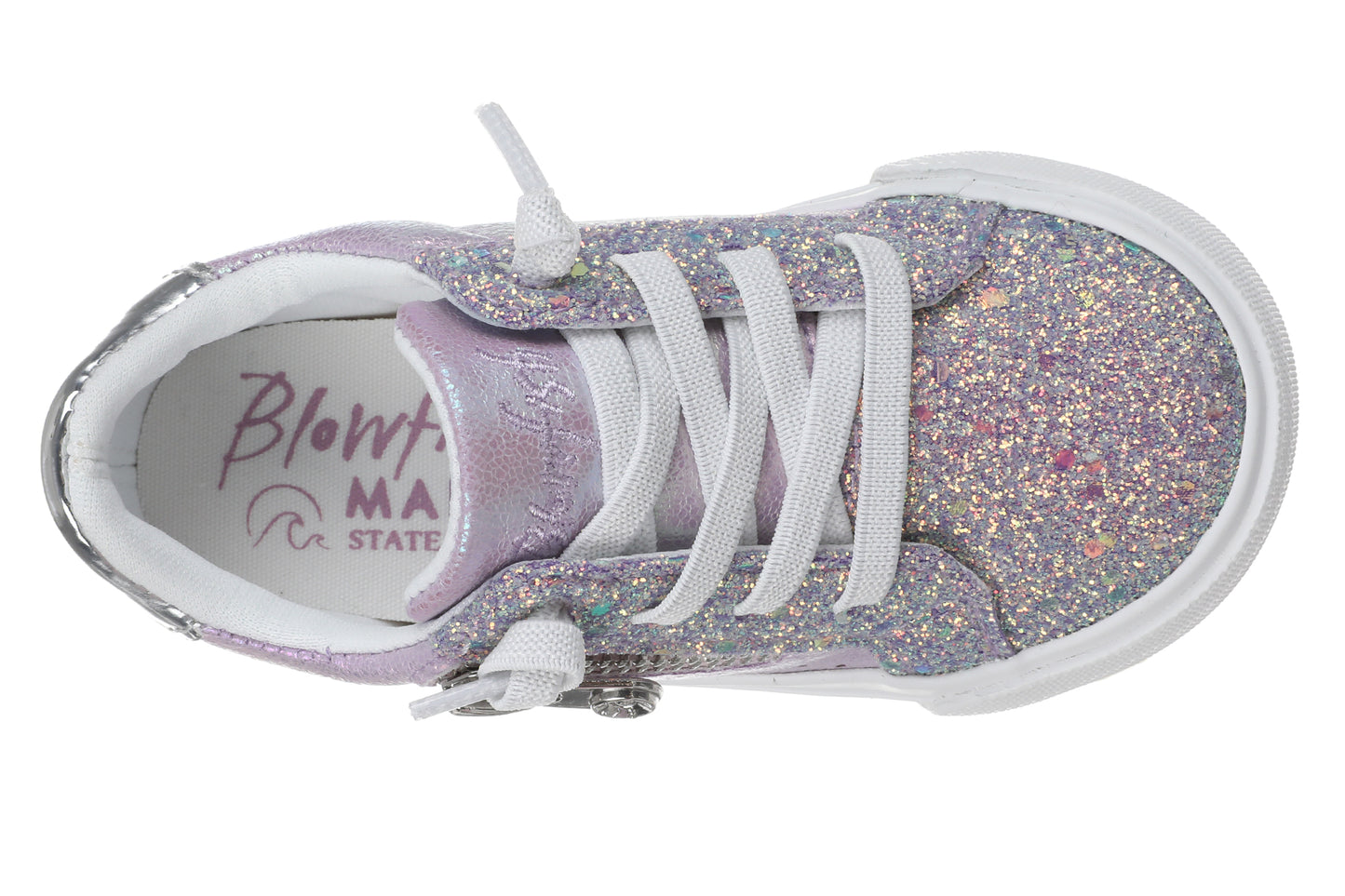 Blowfish Malibu Little Kids Perfect-T Sneaker in Purple Multiglitter