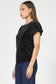 Dear John Vanessia Puff Sleeve Top in Black