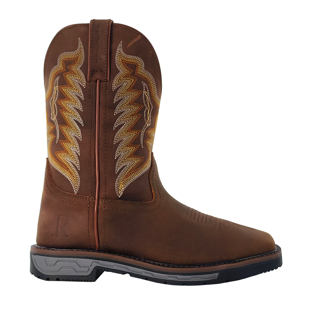 R. Watson Men’s Crazy House Cowhide Wide Square 11″ Steel Toe Work Boot