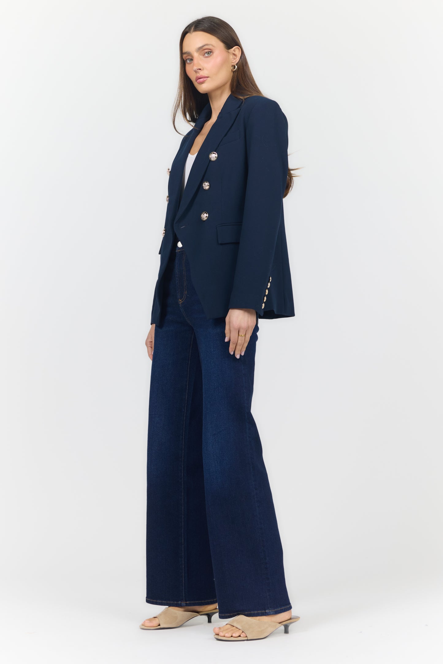 Dear John Rowena Jacket in Black Iris