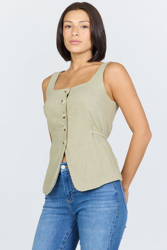 Dear John Denim Calypso Top in Abbey Stone