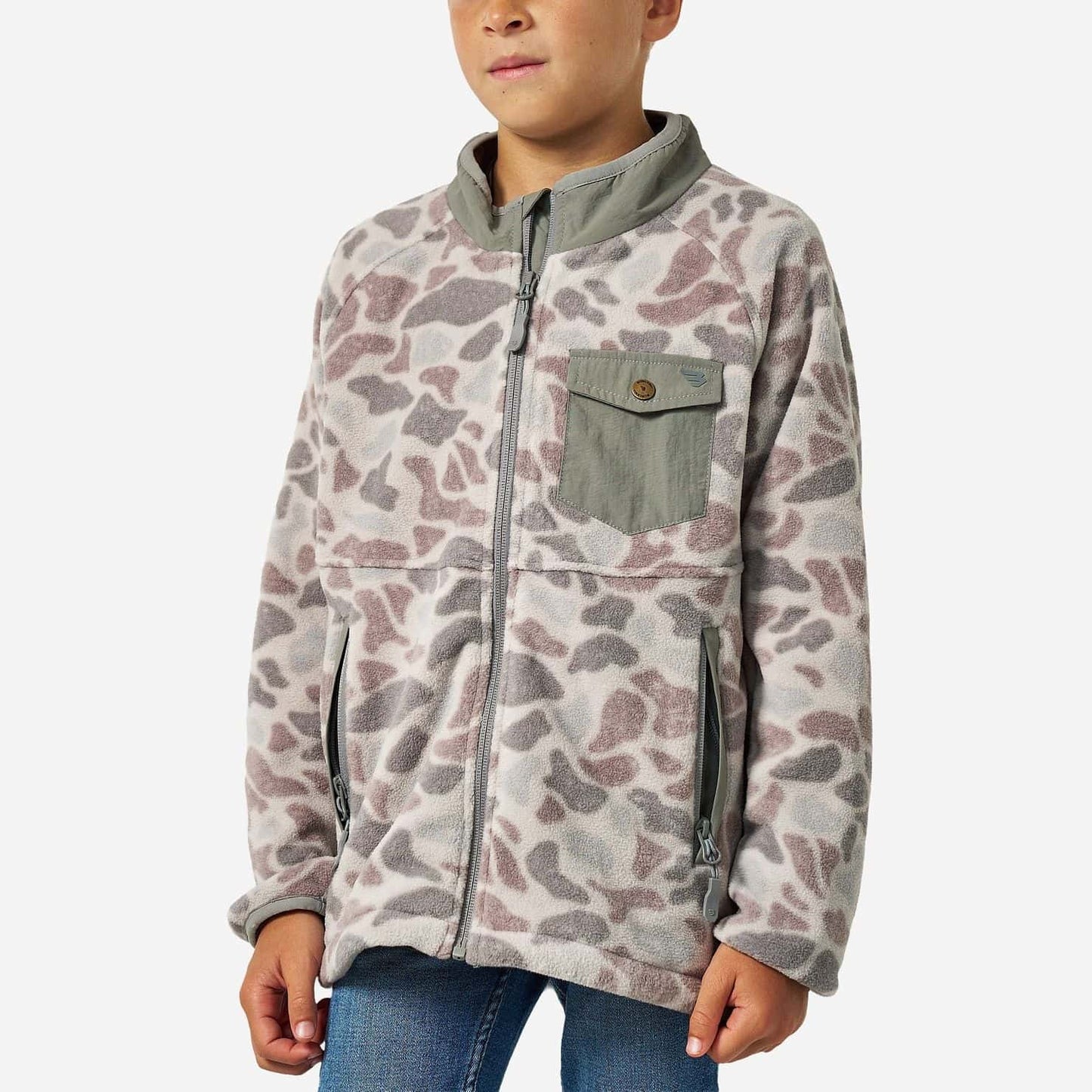 Burlebo Youth Micro Fleece in Classic Deer Camo