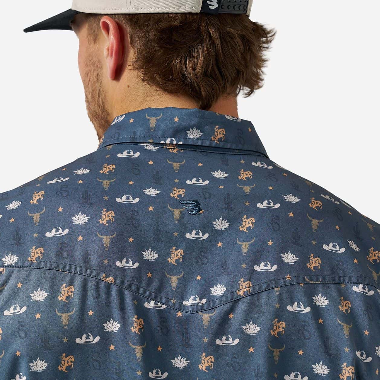 Burlebo Performance Western Shirt in Desert Night