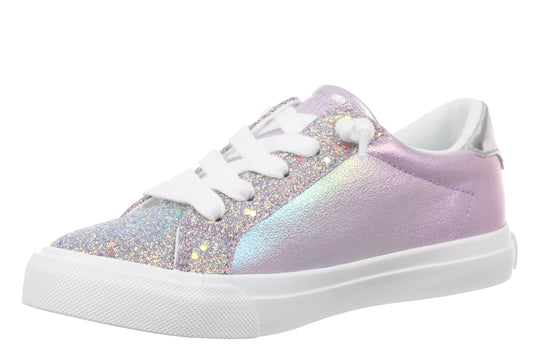 Blowfish Malibu Big Kids Perfect-K Sneaker in Purple Multiglitter