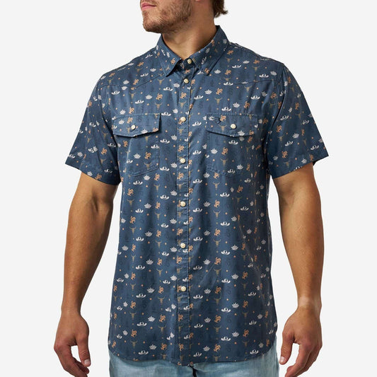 Burlebo Performance Western Shirt in Desert Night