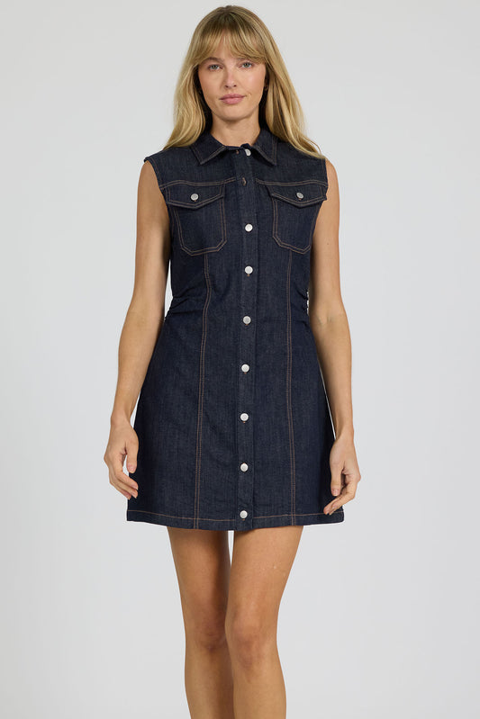 Dear John Saira Dress in Dark Denim