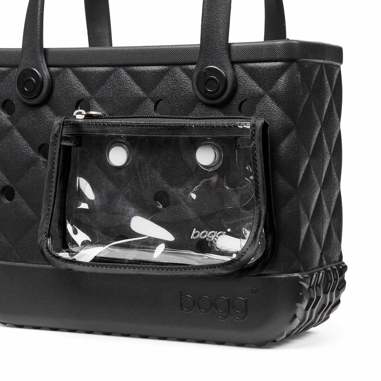Quilted LBD Black Bitty Bogg Bag