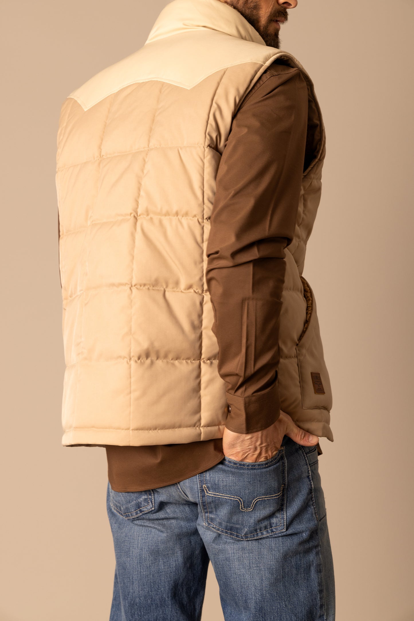 Kimes Ranch Muir Trail Vest in Khaki