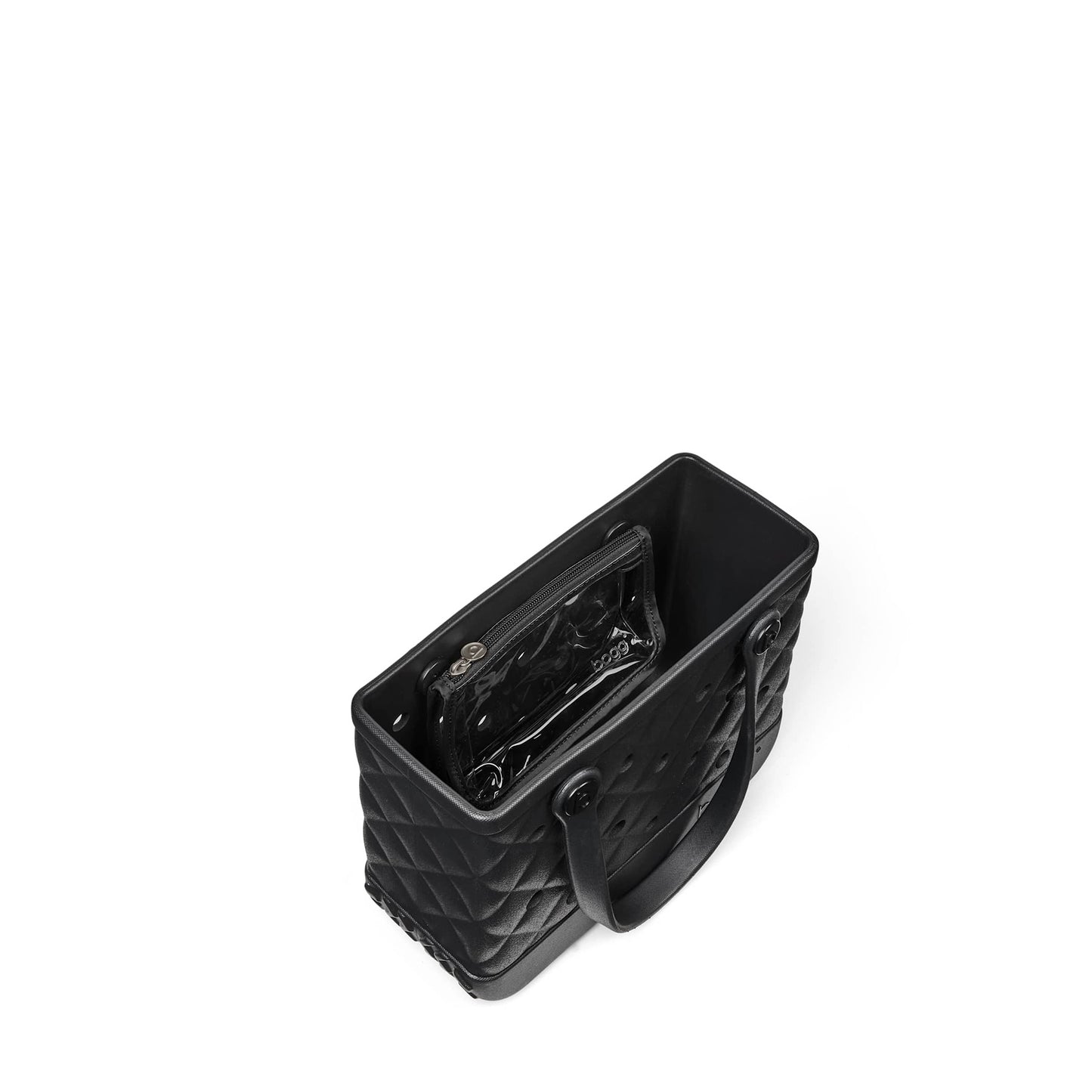 Quilted LBD Black Bitty Bogg Bag