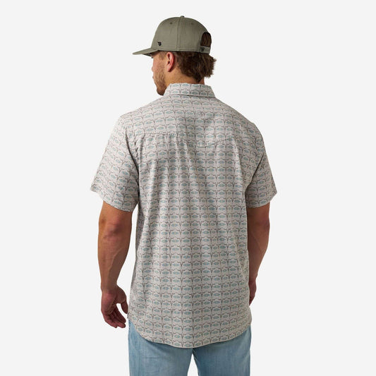 Burlebo Performance Western Shirt in Skull Rancher