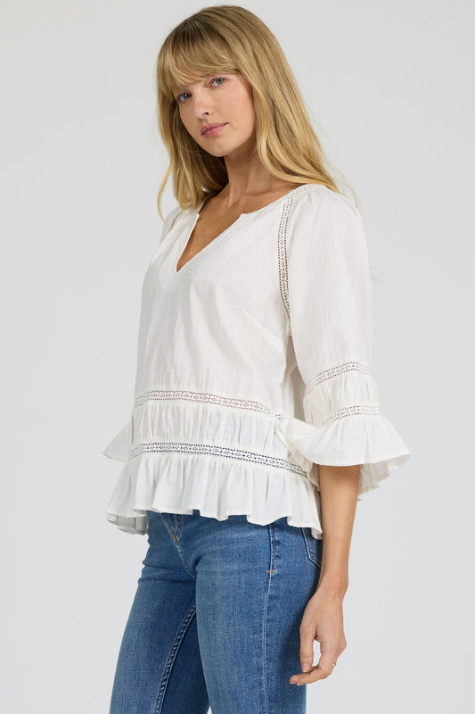 Dear John Sybil Blouse in White