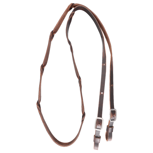 Martin Saddlery Latigo Braided 2-Strand Barrel Rein 5/8" Thick Buckle Ends