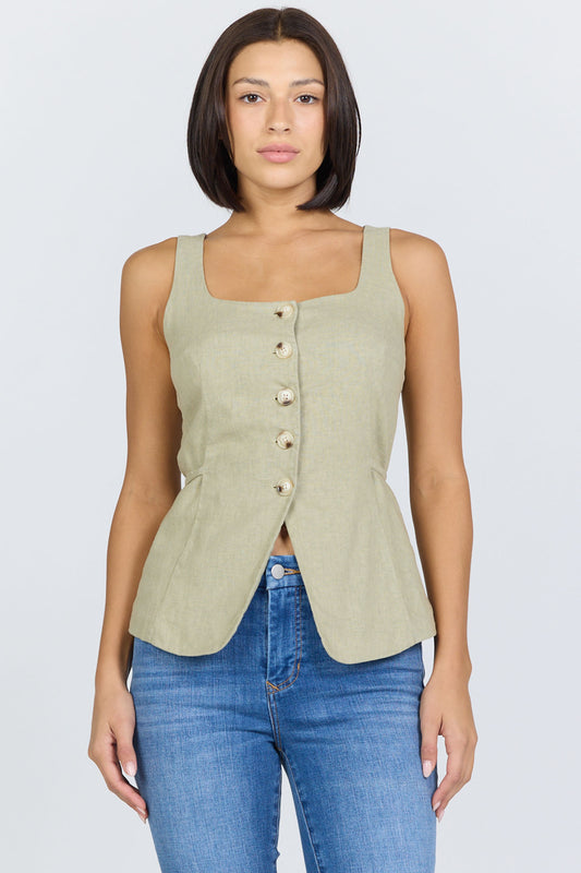 Dear John Denim Calypso Top in Abbey Stone