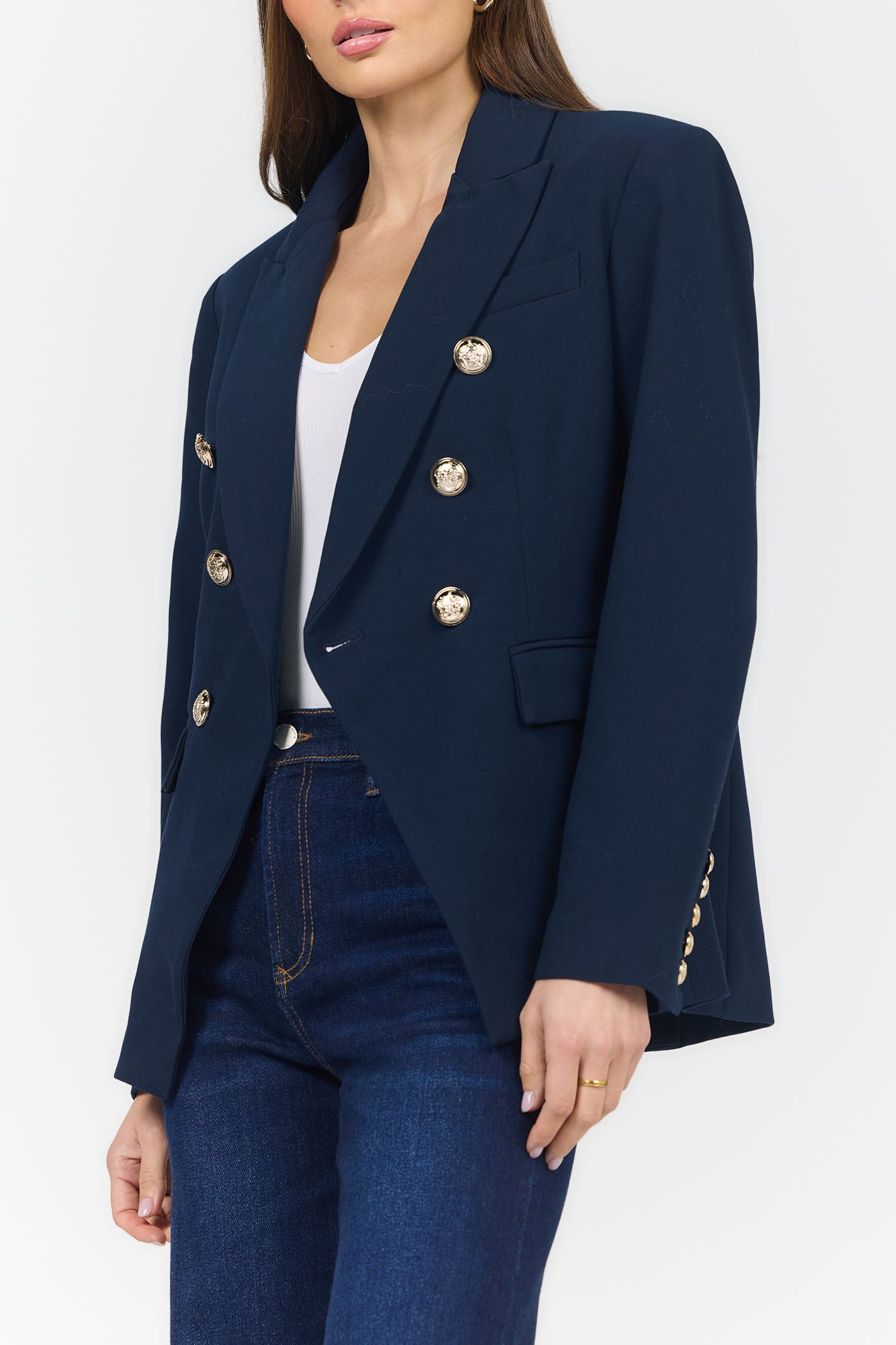 Dear John Rowena Jacket in Black Iris