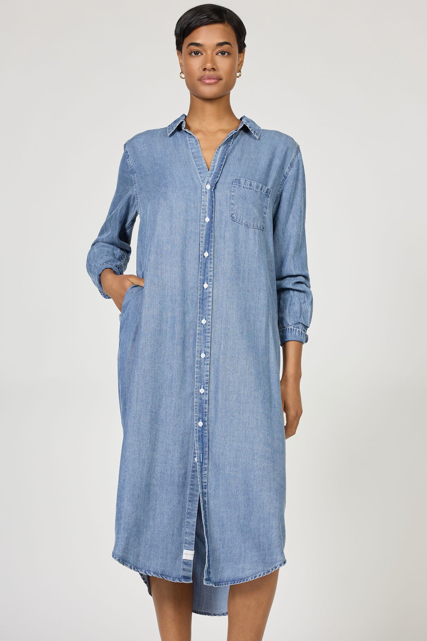 Dear John Galina Shirt Dress in Imperial Blue S