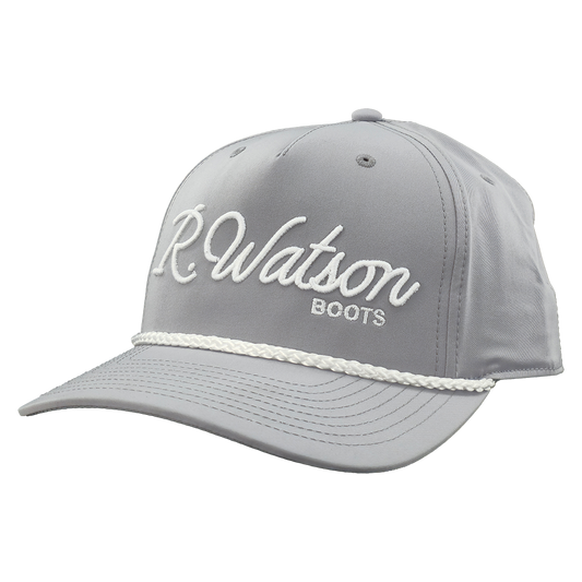 R. Watson Light Gray & White Rope Cap