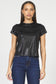 Dear John Unity Novelty Tee in Black Liquid Metal