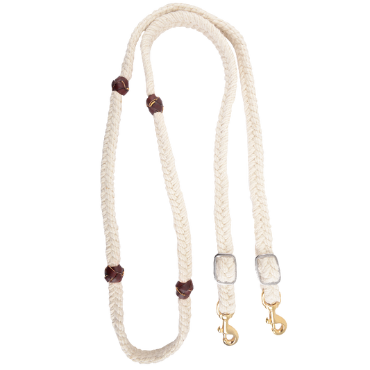 Martin Saddlery Blended Mohair Barrel Rein Buckle Snap Ends