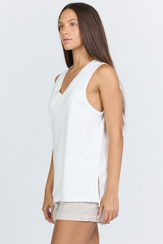 Dear John Laurel Tank in White