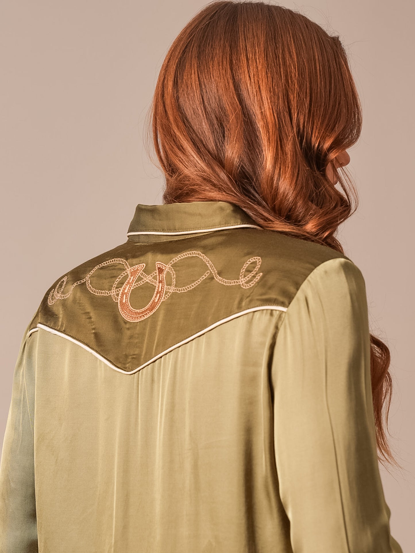 Kimes Ranch Merada Retro Pearl Snap Shirt in Moss