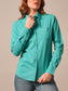 Kimes Ranch Ladies KR Team Shirt in Teal