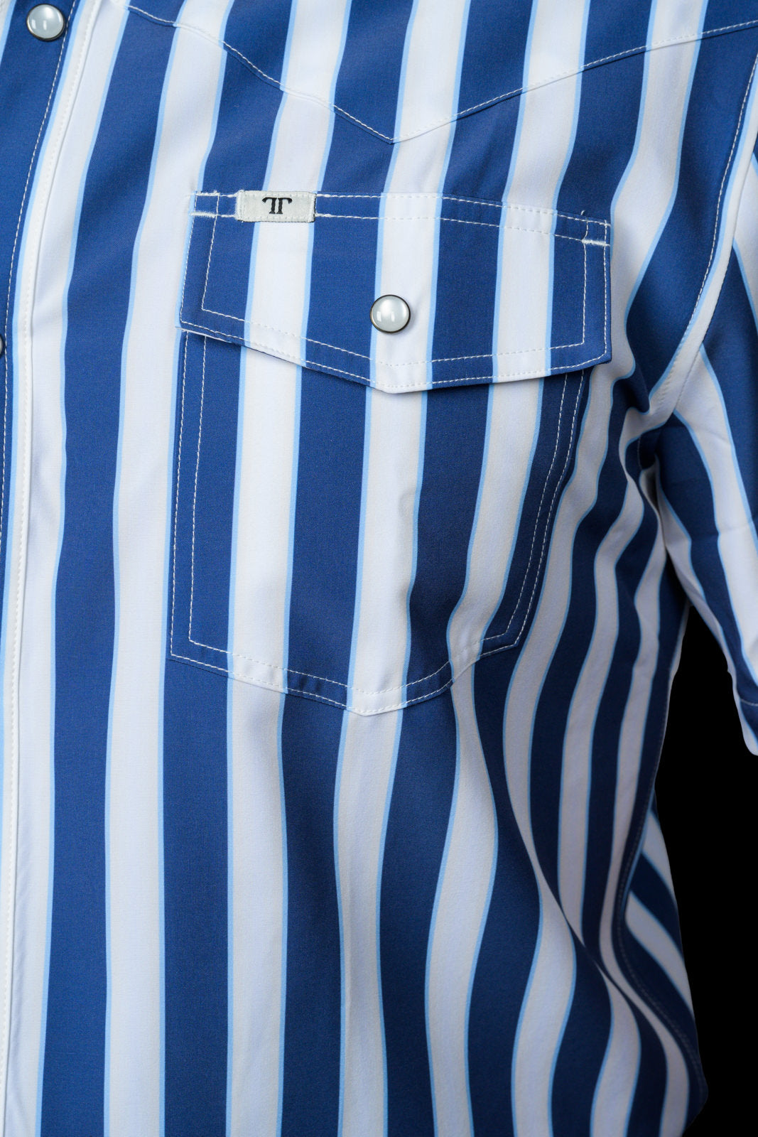 Ferrell The Liam Short Sleeve Snap in Blue
