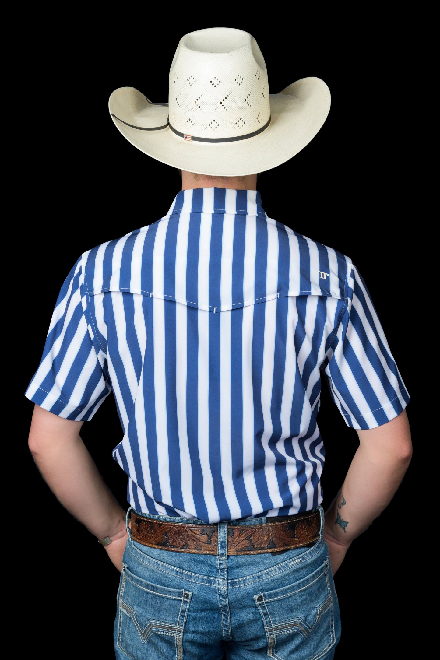 Ferrell The Liam Short Sleeve Snap in Blue