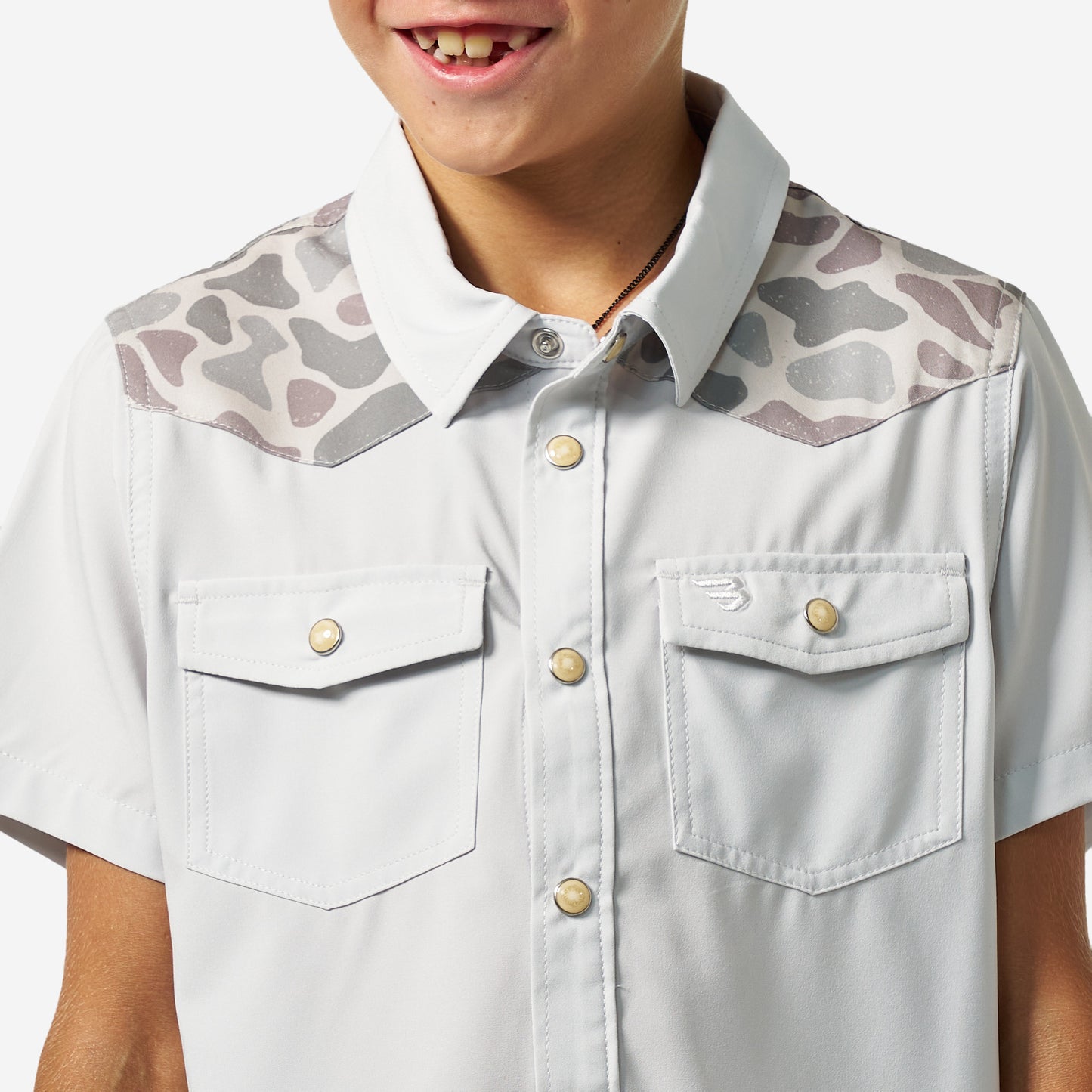 Youth Performance Western Shirt in  Bird Szn