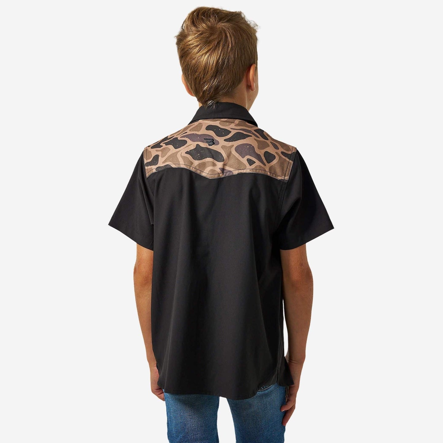 Youth Performance Western Shirt in Deer Szn
