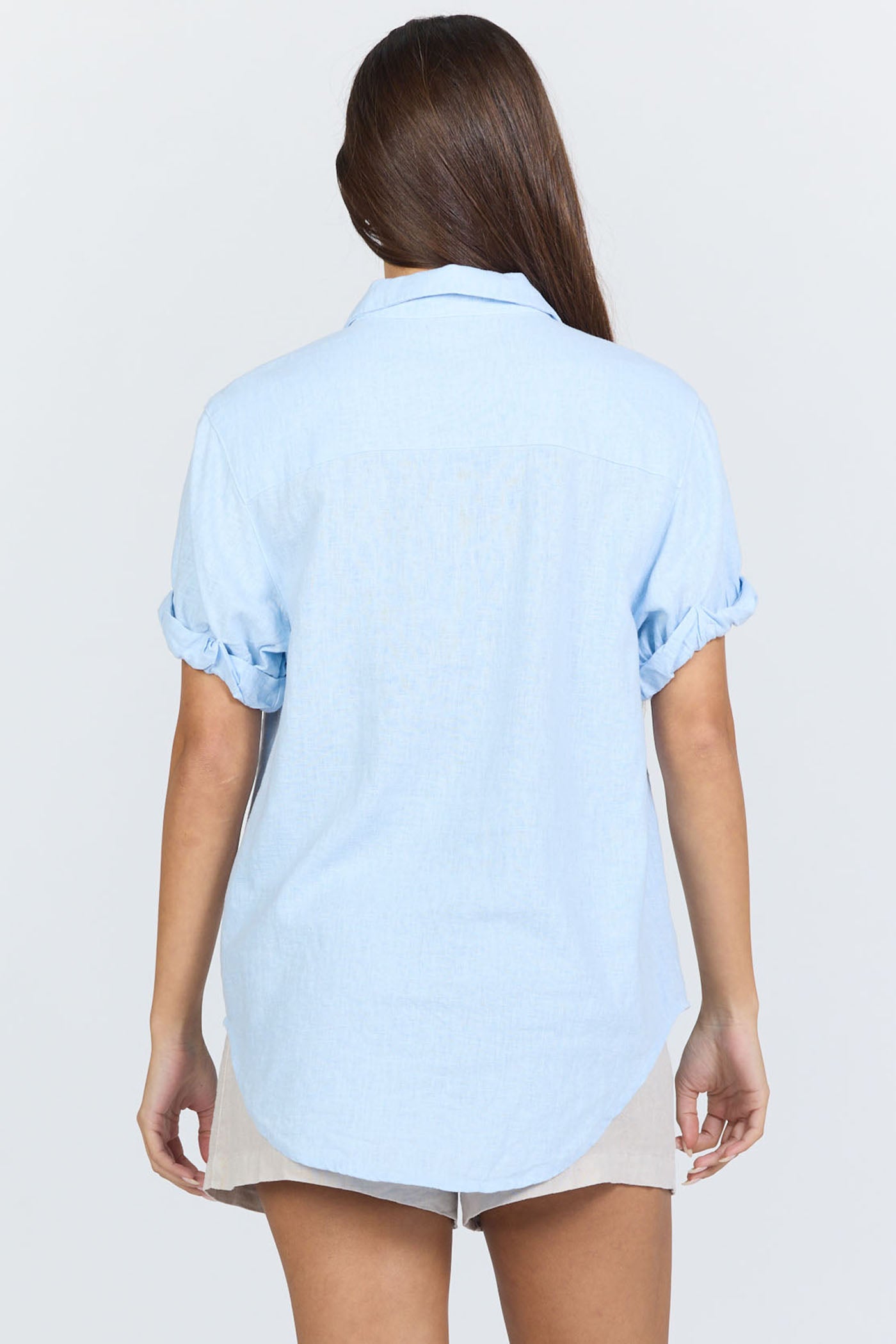 Dear John Denim Benning Poplin Shirt in Skyway