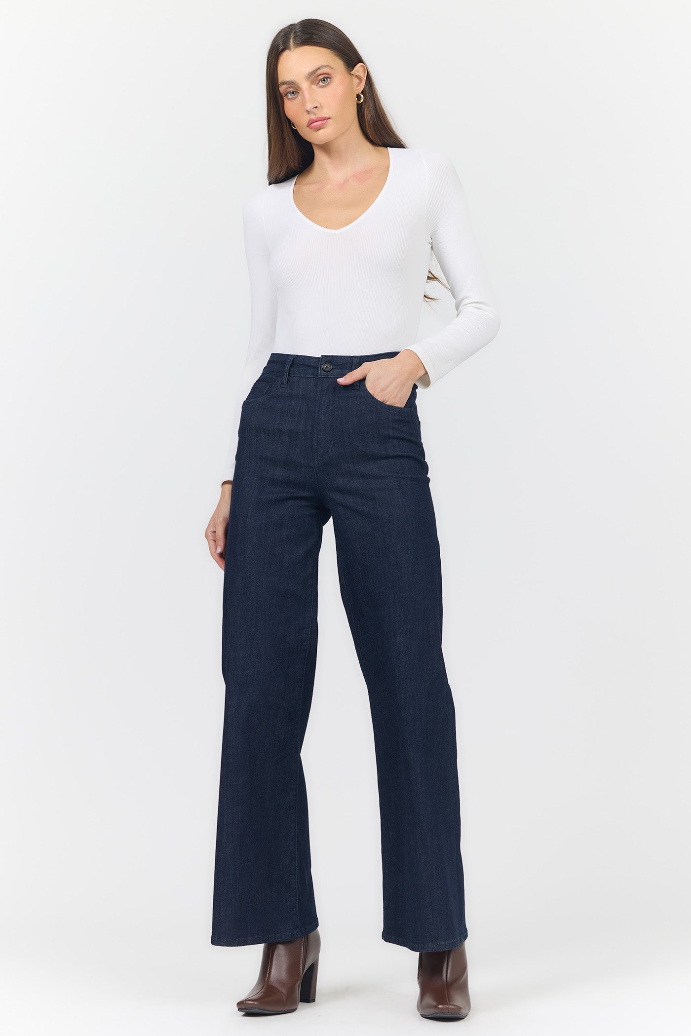 Dear John Fiona Wide Leg Jean in Zodiac