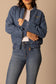 Kimes Ranch Marinos Bomber Jacket in Light Wash Indigo