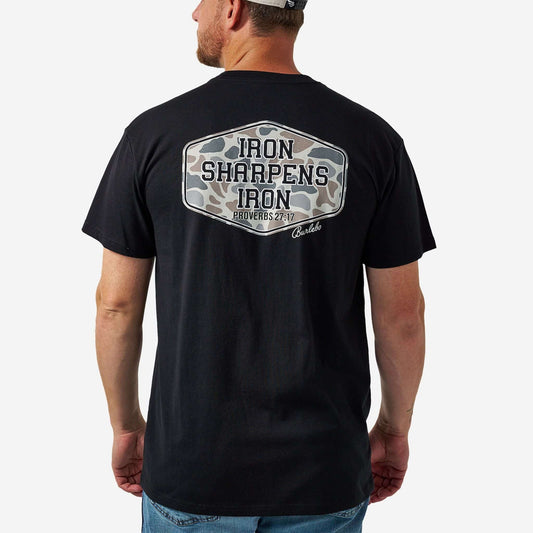 Burlebo Iron Sharpens Iron Short Sleeve Tee in Black